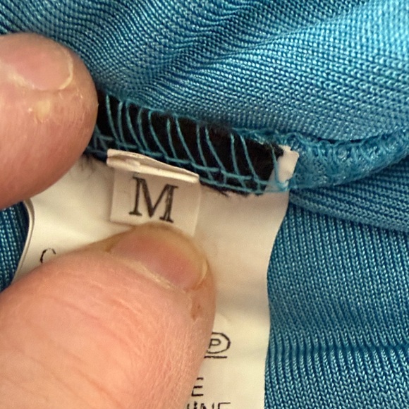 Bright Blue One-Shoulder Ruched Side Tie Dress - Picture 5 of 7